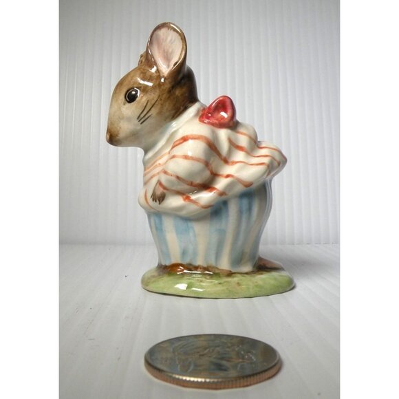 Mrs. Tittlemouse Rare Vintage Figurine By Beswick England 1948 Beatrix Potter Co - Picture 2 of 5